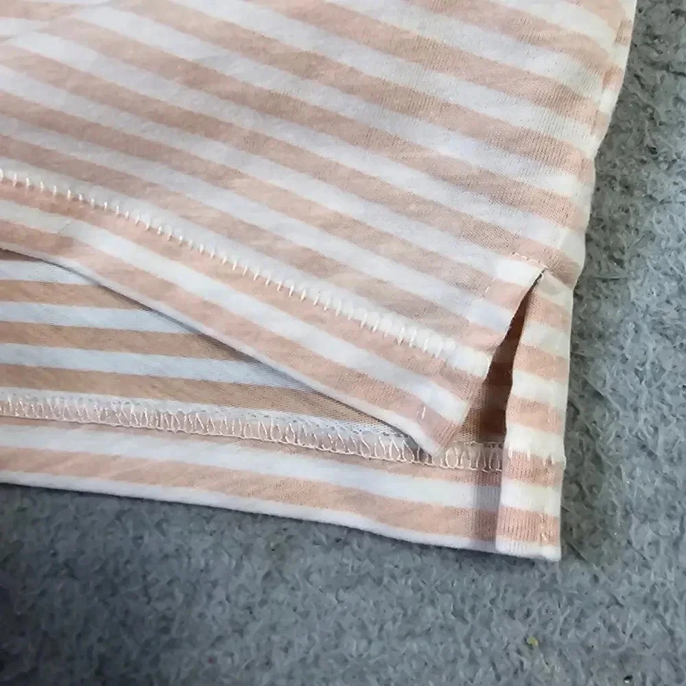 All Saints Noah Tank Top Women's Medium Raw Hems Striped Lightweight‎ Sleeveless - Picture 2 of 11
